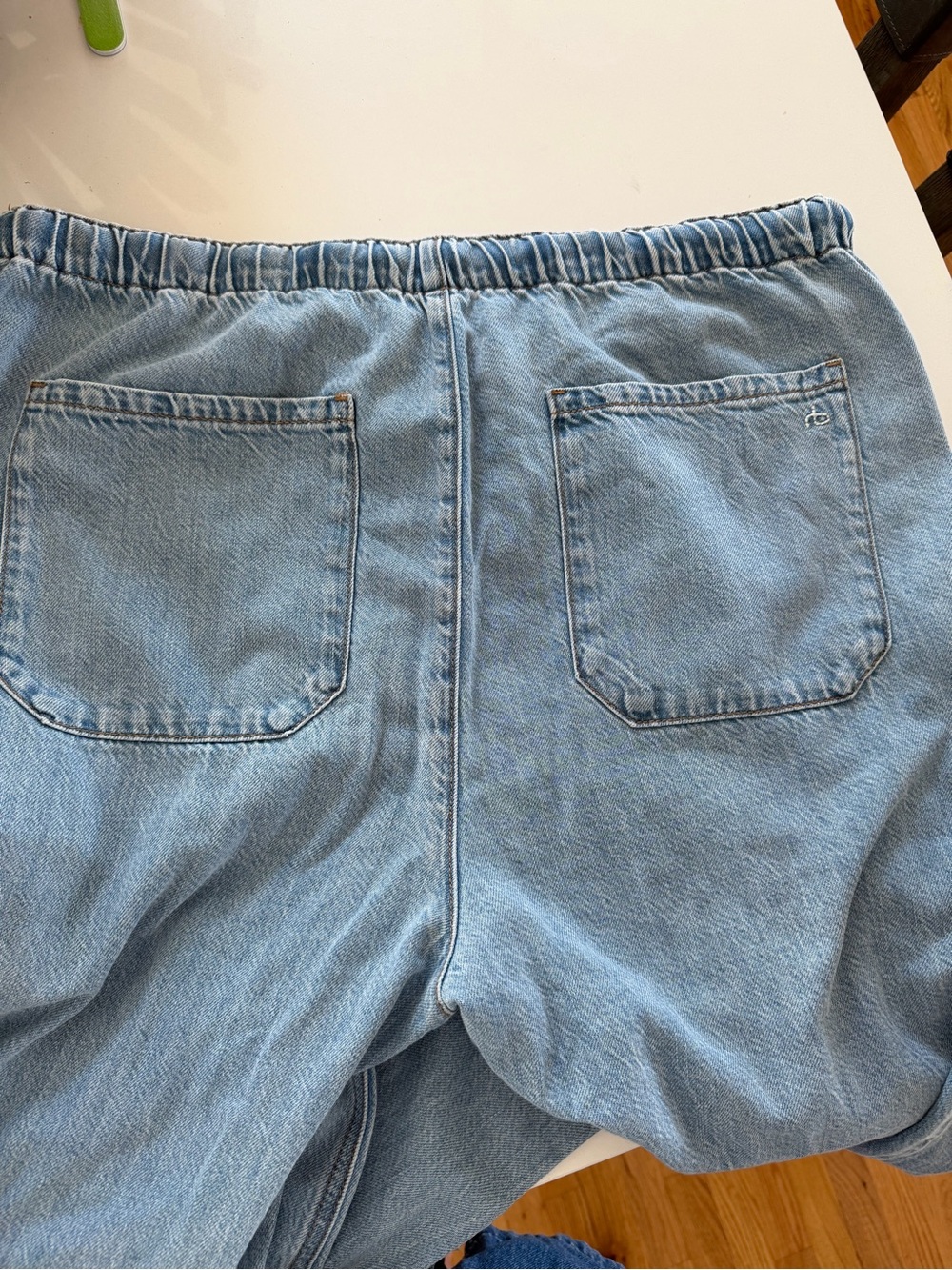 rag & bone Light Blue Relaxed Drawstring Jeans - Picture 5 of 9
